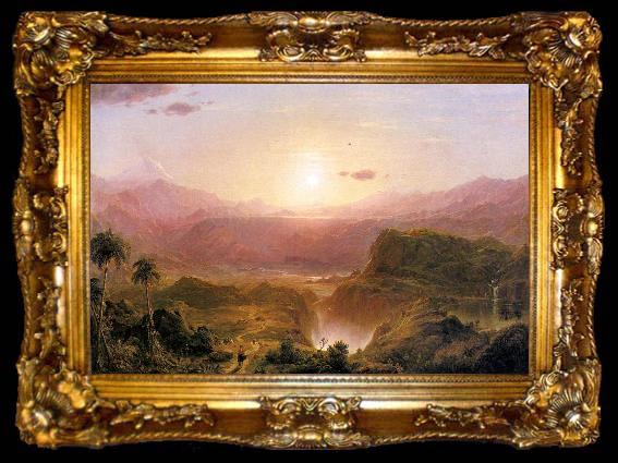 framed  Frederic Edwin Church Andes of Ecuador, ta009-2